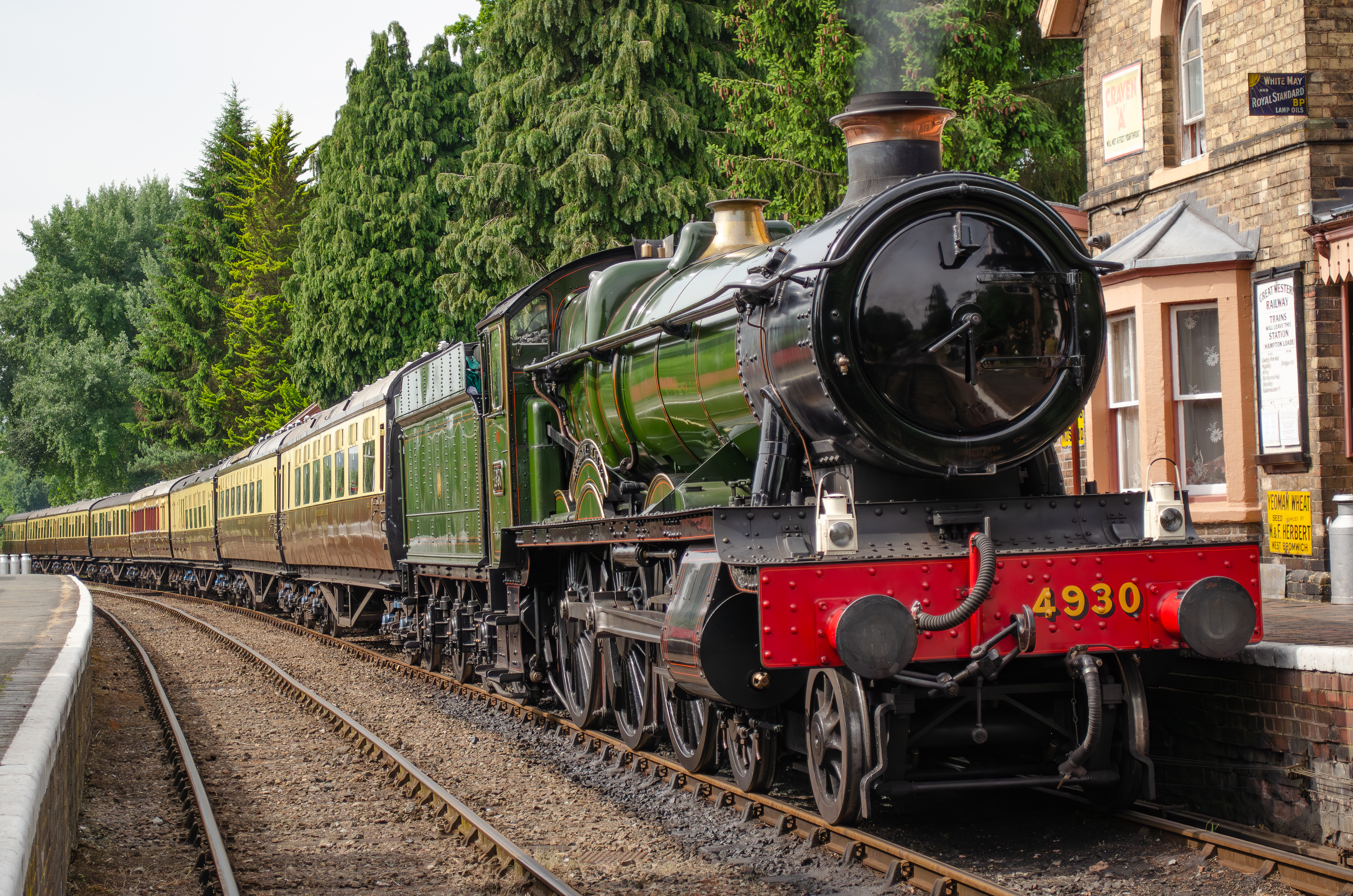 GWR Built Hall Class No. 4930 at Hampton Loade during the SVR Supporters Day 2025.