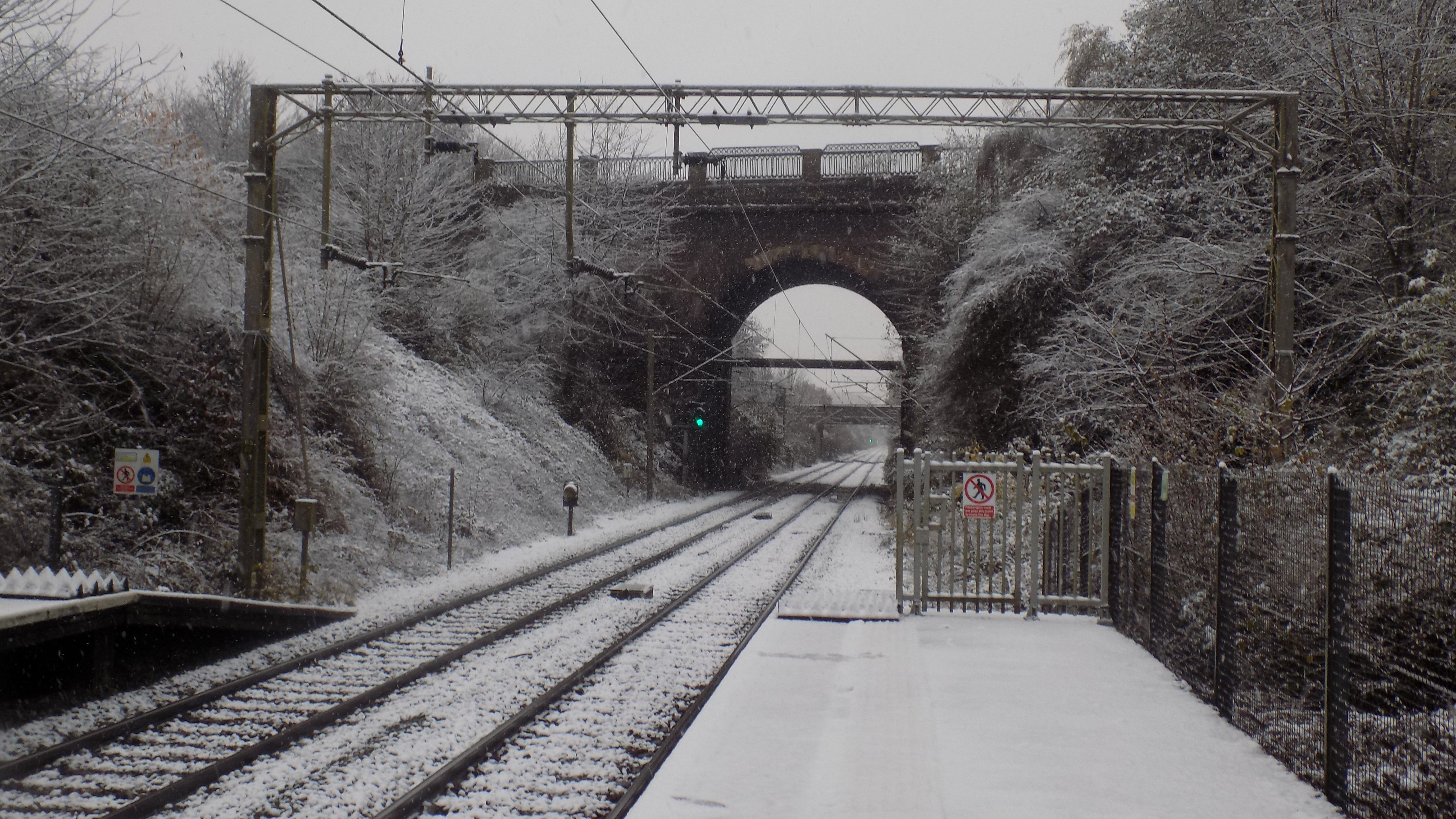 Tame Bridge Parkway on a Snowy Morning