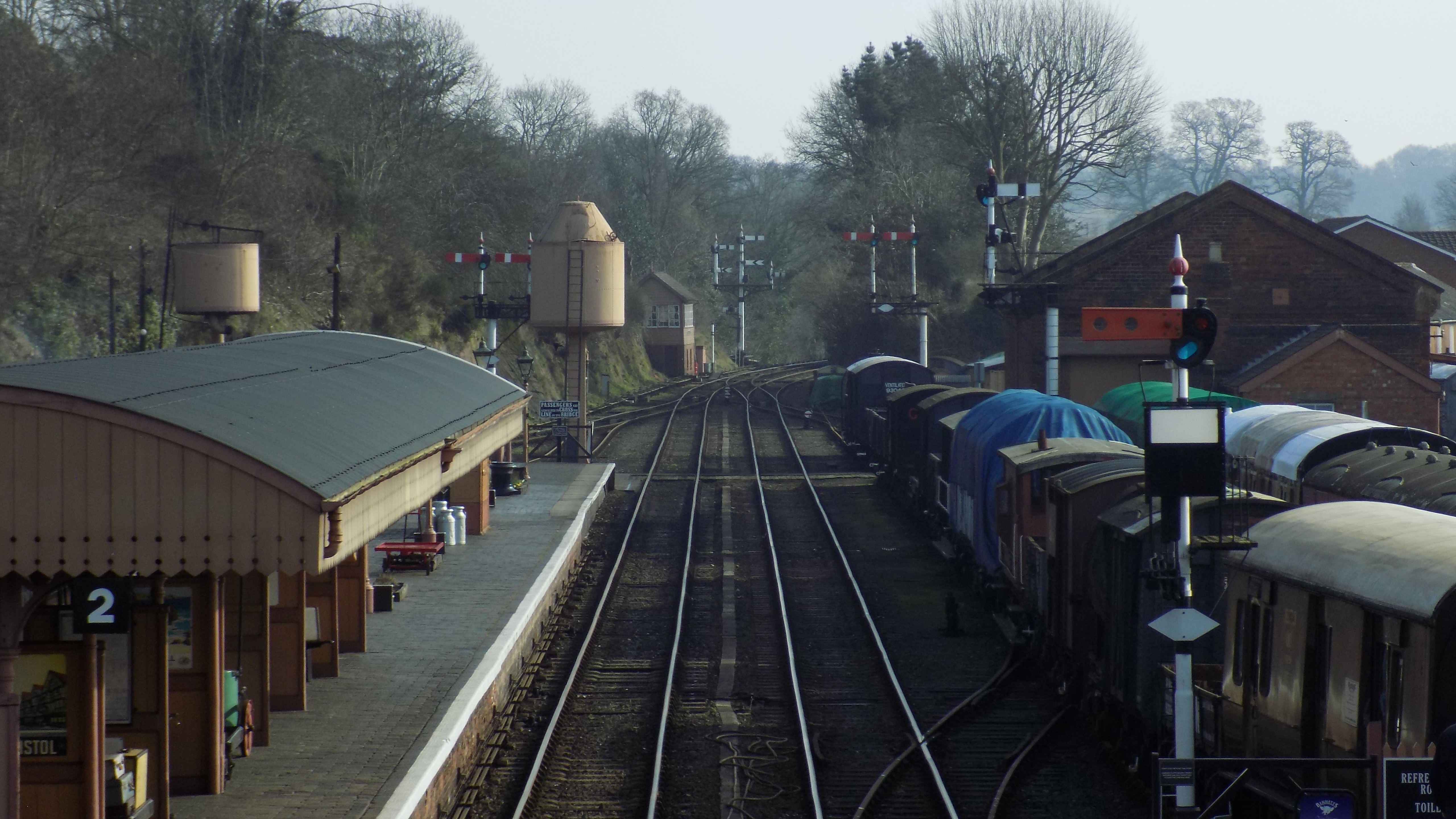 A view of Bewdley station looking south
